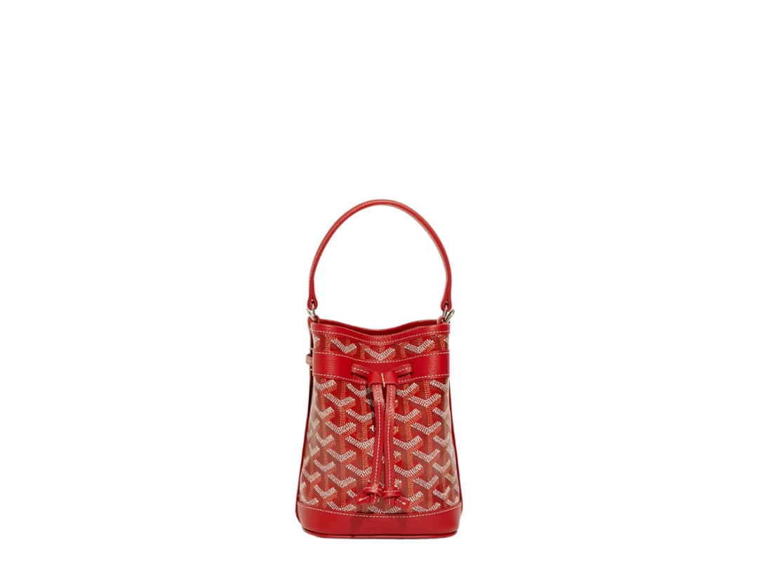 Goyard Goyard Petit Flot Mini Bucket Bag Red