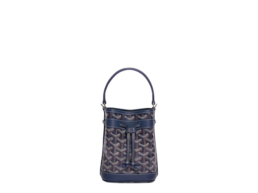 Goyard Goyard Petit Flot Mini Bucket Bag Navy Blue