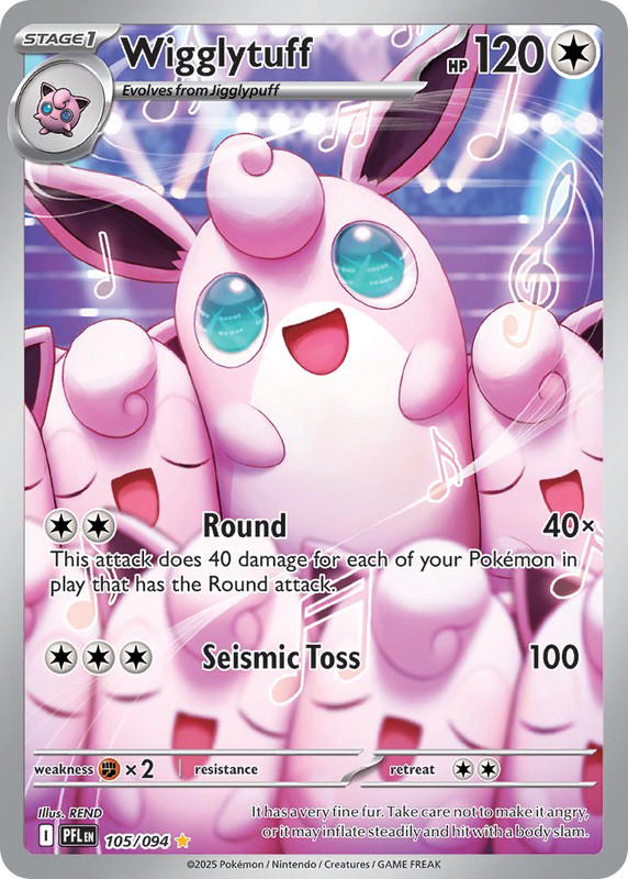Pokemon Pokemon Wigglytuff IR [PFL 105/094] Mega Evolution "Phantasmal Flames" (EN)