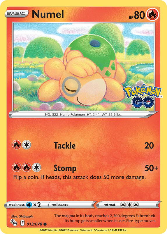 Pokemon Pokemon Numel C [PGO 013/078] Sword & Shield "Pokémon GO" (EN)