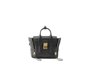 Buy Phillip Lim Pashli Mini Satchel In Leather With Gold Hardware Black at Sasom – Authentic and Ready to Ship