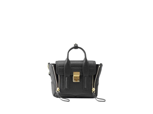 3.1 Phillip Lim Phillip Lim Pashli Mini Satchel In Leather With Gold Hardware Black - view 1