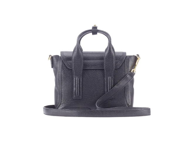 3.1 Phillip Lim Phillip Lim Pashli Nano Satchel In Grain Leather With Nickel Hardware Black - view 2