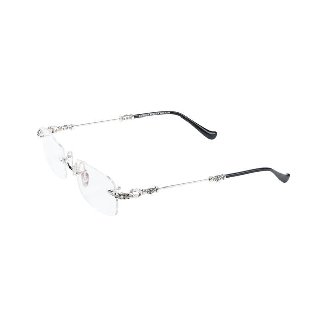Chrome Hearts Chrome Hearts Rectangular Eyeglass Frames Men's Silver - view 1