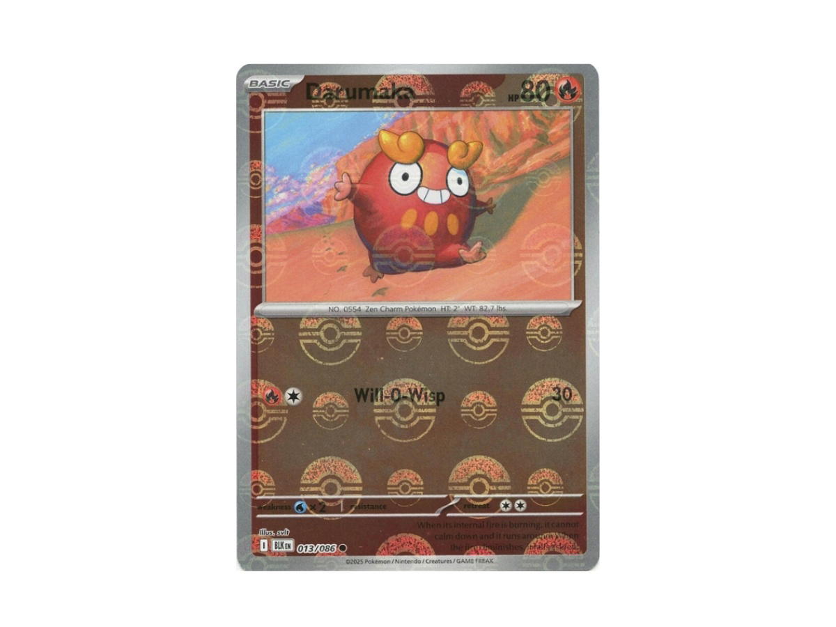 Pokemon Pokemon Darumaka [BLK 013/086] Scarlet & Violet "Black Bolt" [Poke Ball Pattern] (EN)