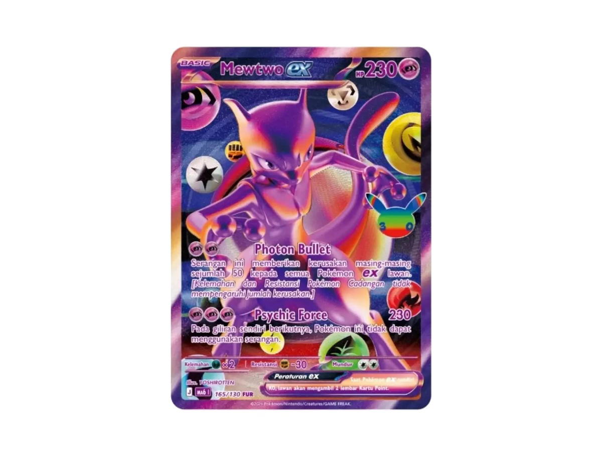 Pokemon Pokemon Mewtwo ex [MA6T 165/130] "30th Celebration Anniversary" (EN)