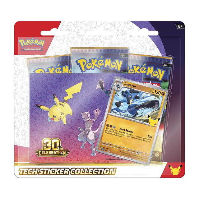 Pokemon Pokemon [30C EN] "30th Celebration" Tech Sticker Collection Lucario (EN) - view 1