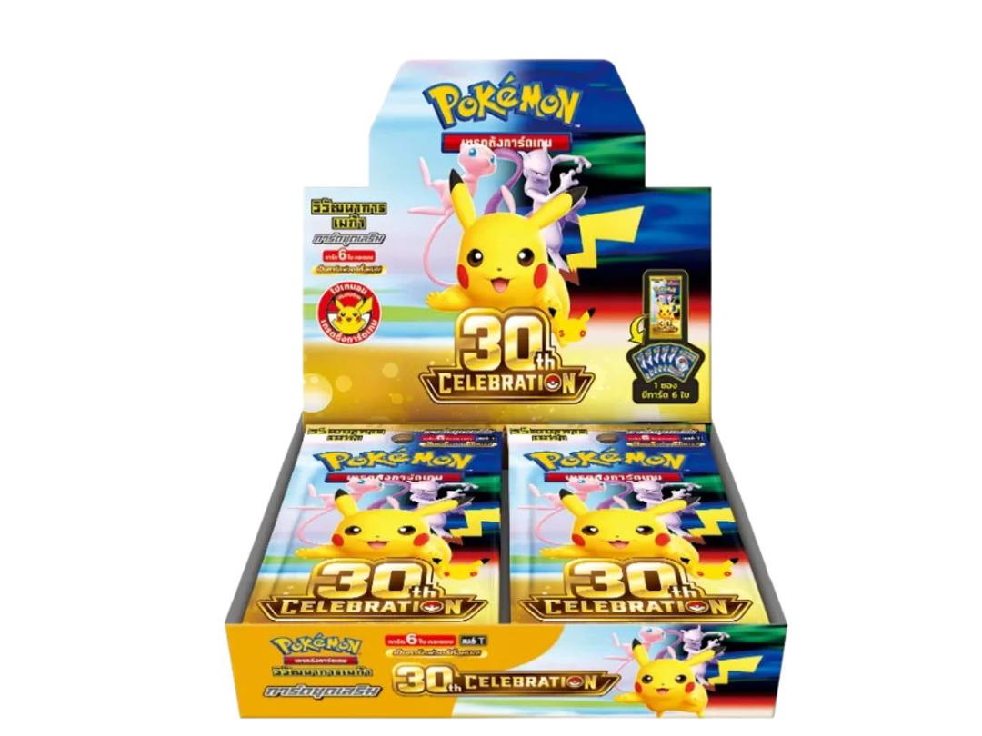 Pokemon Pokemon [MA6 T] วิวัฒนาการเมก้า การ์ดชุดเสริม 30th CELEBRATION Booster Box (TH)