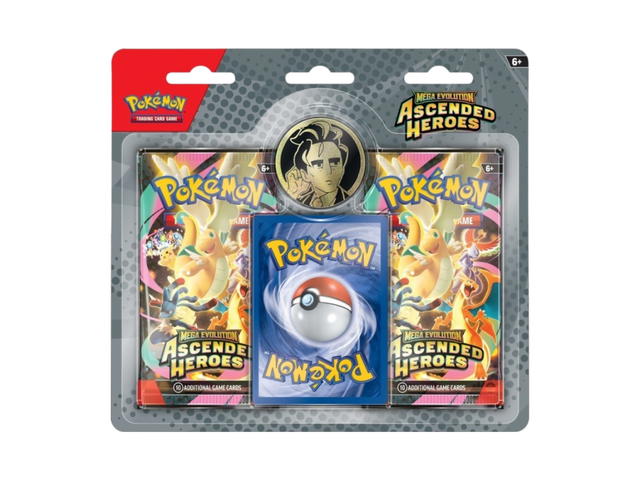 Pokemon Pokemon Mega Evolution "Ascended Heroes" 2 Pack Blister (Random Art) & Coin & Komala Promo Card (EN) - view 1