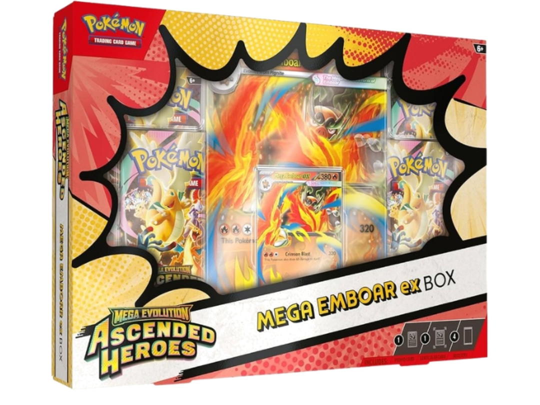 Pokemon Pokemon  Mega Evolution "Ascended Heroes" Mega Emboar ex Box (EN)