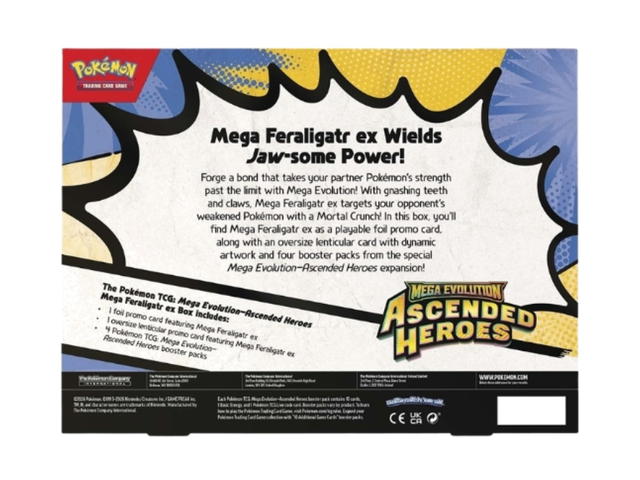 Pokemon Pokemon Mega Evolution "Ascended Heroes" Mega Feraligatr ex Box (EN) - view 4