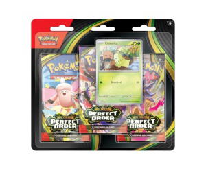 Buy Pokemon Mega Evolution "Perfect Order" 3-Pack Blister (EN) at Sasom – Authentic and Ready to Ship