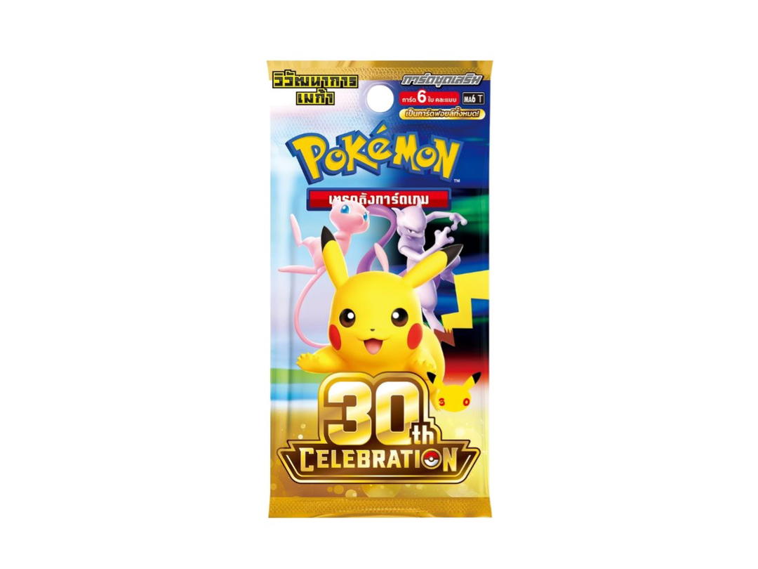 Pokemon Pokemon [MA6 T] วิวัฒนาการเมก้า "การ์ดชุดเสริม 30th Celebration" Booster Pack (TH)