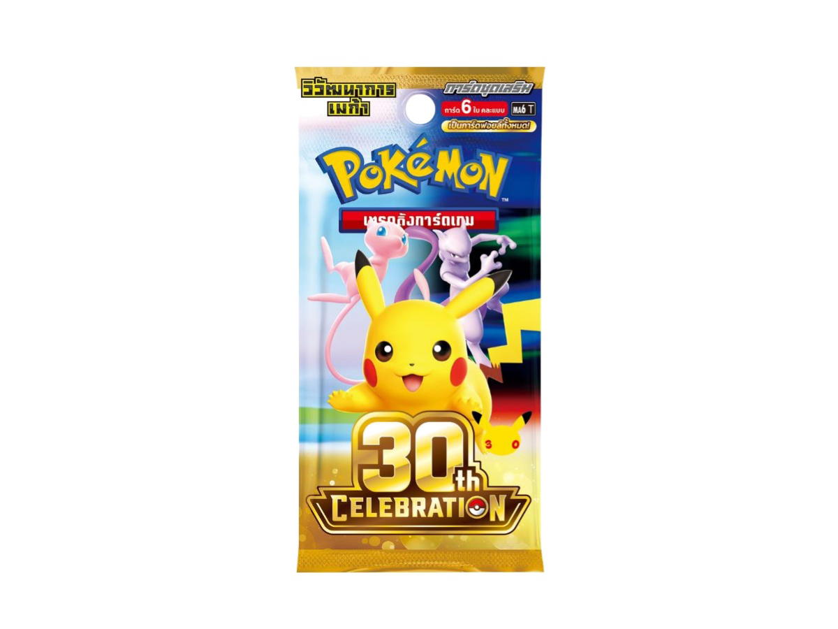Pokemon Pokemon [MA6 T] วิวัฒนาการเมก้า "การ์ดชุดเสริม 30th Celebration" Booster Pack (TH)