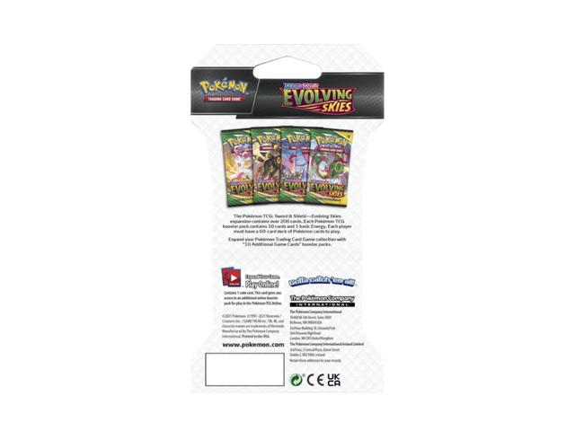 Pokemon Pokemon Sword & Shield "Evolving Skies" Sleeved Booster Pack (Random Art) (EN) - view 6