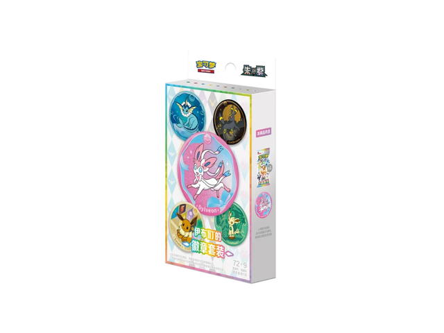 Pokemon Pokemon Scarlet & Violet "Eeveelution" Badge Set (Crystal Gathering) (CH) - view 1
