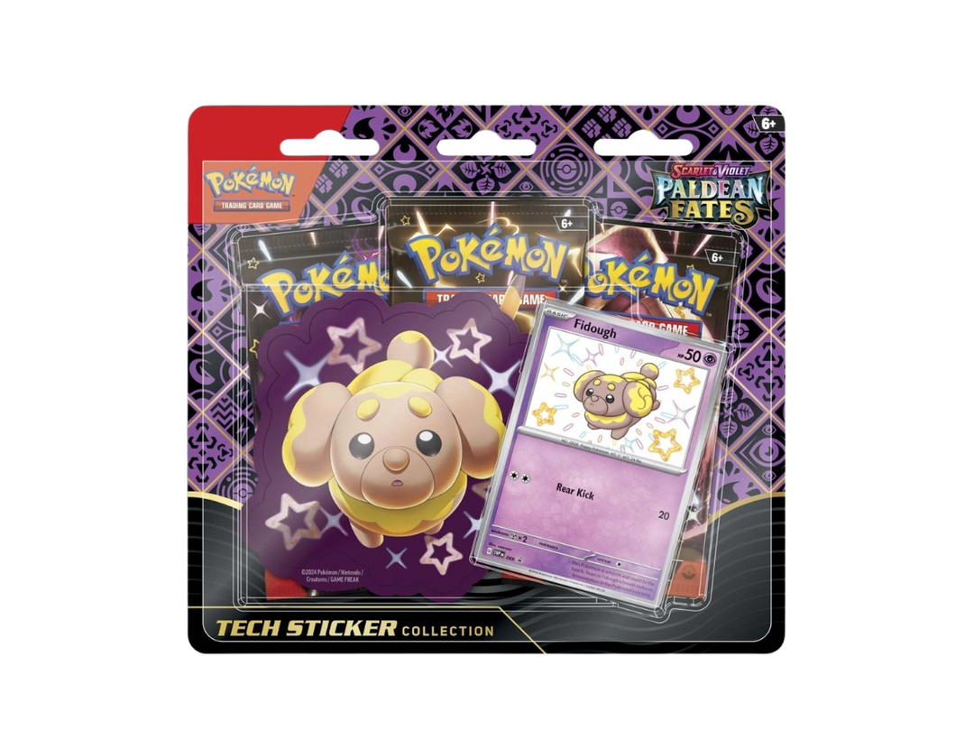 Pokemon Pokemon Scarlet & Violet "Paldean Fates" Tech Sticker Collection & Fidough Promo Card (EN)
