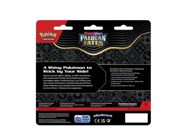 Pokemon Pokemon Scarlet & Violet "Paldean Fates" Tech Sticker Collection & Fidough Promo Card (EN) - view 6