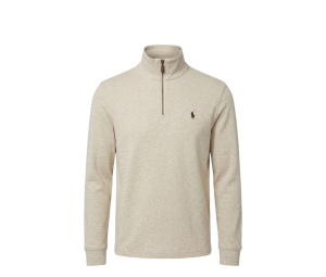 Buy Polo Ralph Lauren Vintage Quarter-Zip Cotton Knit Sweater Sage Green at Sasom – Authentic and Ready to Ship