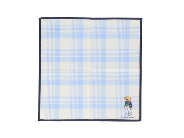 Polo Ralph Lauren Polo Ralph Lauren Bear Check Handkerchiefs Sax Blue - view 1