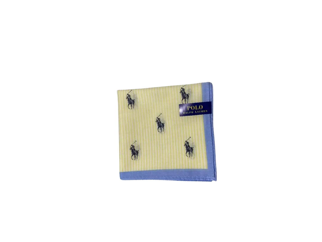 Polo Ralph Lauren Polo Ralph Lauren Logo Design Silk Handkerchief Yellow