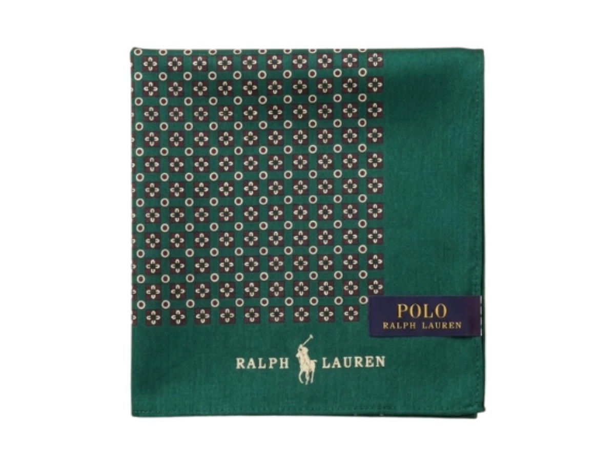 Polo Ralph Lauren Polo Ralph Lauren Neat Cotton Handkerchief Green