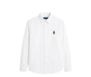 Buy Polo Ralph Lauren Bear Oxford Shirt White at Sasom – Authentic and Ready to Ship