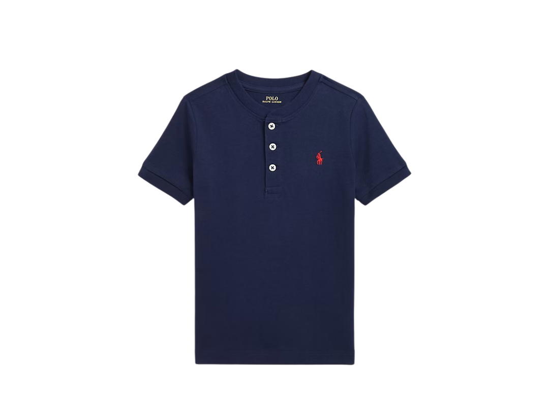 Polo Ralph Lauren Polo Ralph Lauren Crew-Neck Embroidered Logo Short Sleeves Blue