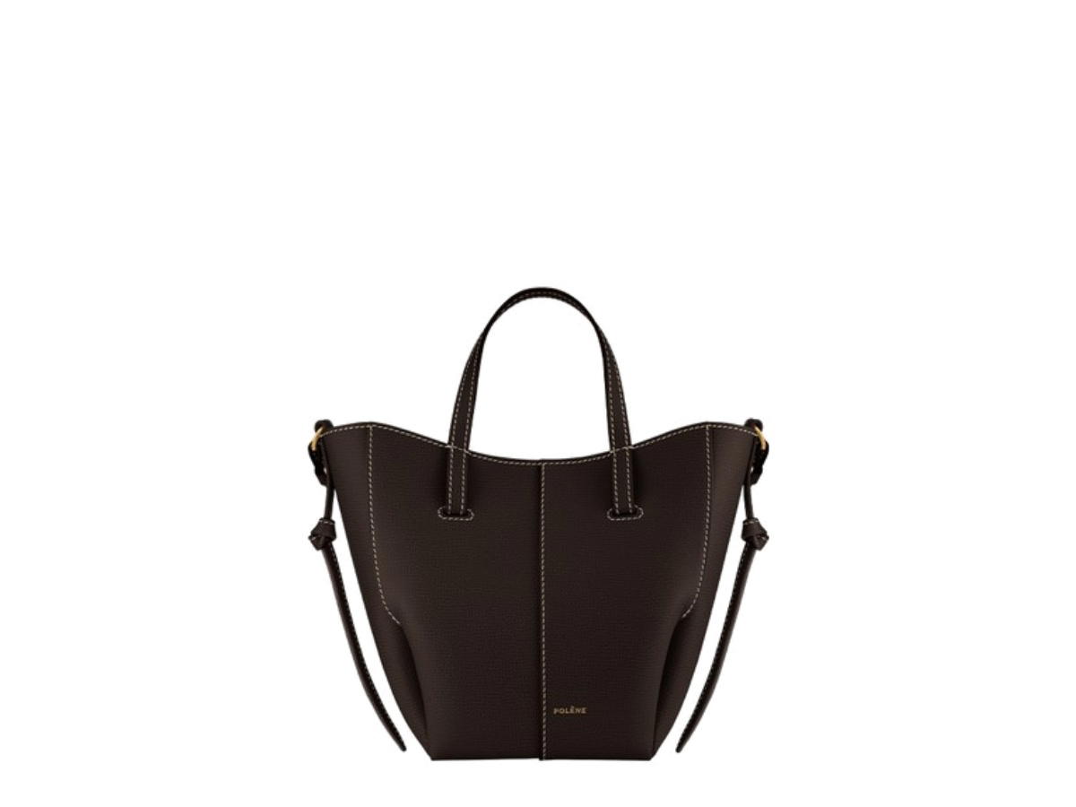 Polene Polene Cyme Tote Nano Textured Ebony