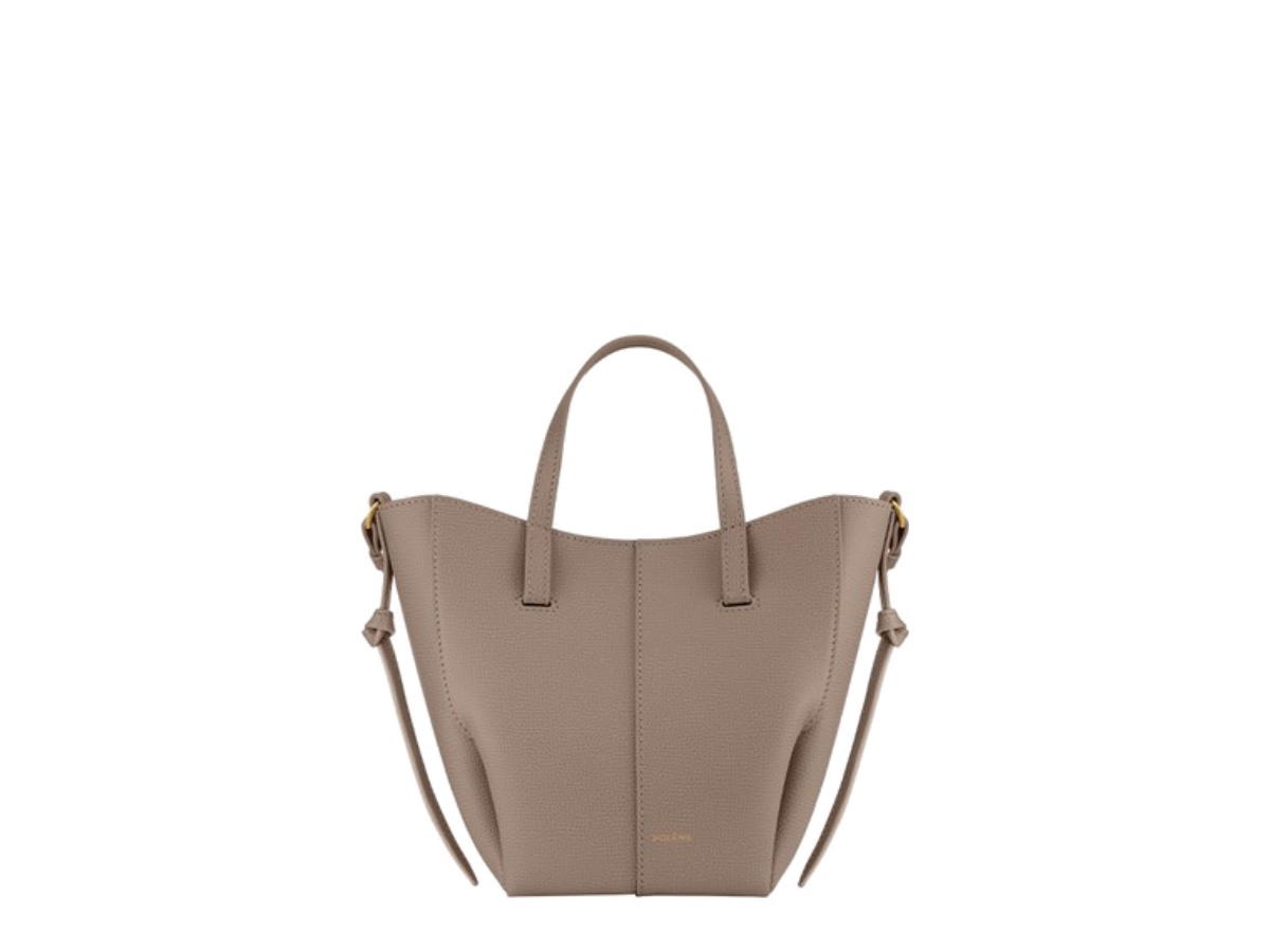 Polene Polene Cyme Tote Nano Textured Taupe