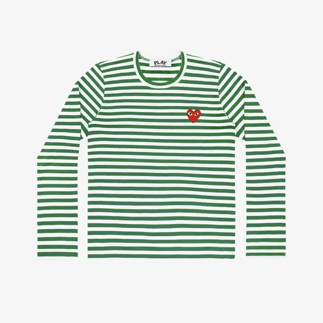Comme des Garcons Play Comme des Garcons Striped LS T-Shirt Green White - view 2