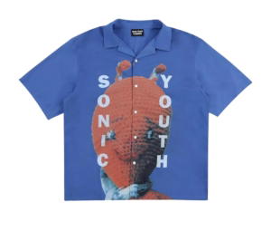 Buy Pleasures Alien Camp Collar Shirt Blue at Sasom – Authentic and Ready to Ship