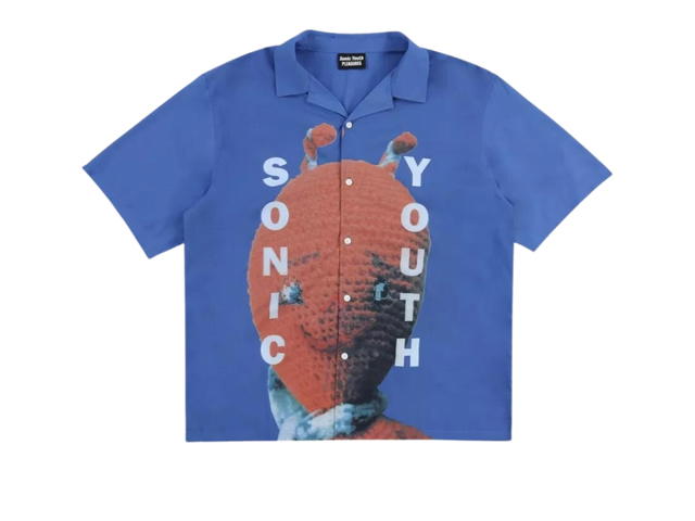 Pleasures Pleasures Alien Camp Collar Shirt Blue - view 1