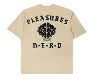 Buy Pleasures X N.E.R.D. Rockstar T-Shirt Tan at Sasom – Authentic and Ready to Ship