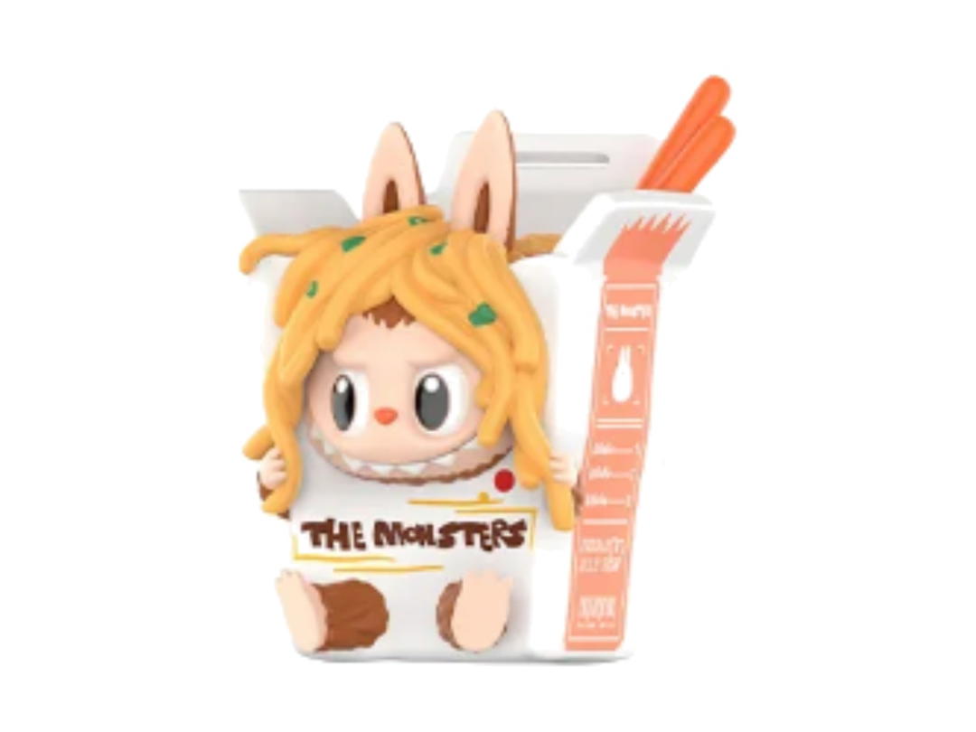 Pop Mart (เช็คการ์ด) Pop Mart Chow Mein Labubu The Monsters Wacky Mart Series Figures