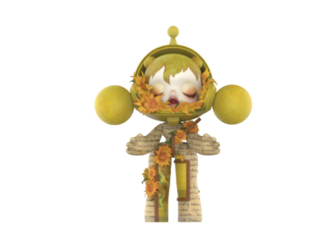 Pop Mart Pop Mart Mega A Skullpanda 1000% Van Gogh Museum Sunflowers