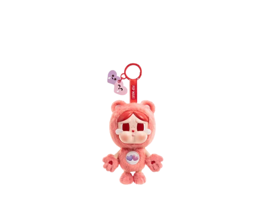 Pop Mart (เช็คการ์ด) Pop Mart Always There Bear Crybaby X Care Bears Series - Vinyl Plush Pendant Blind Box