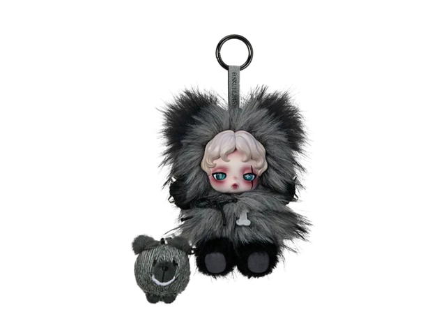 Pop Mart (เช็คการ์ด) Pop Mart Buddy Doggie (Secret Edition) Skullpanda You Found Me! Series Plush Doll Pendant - view 1