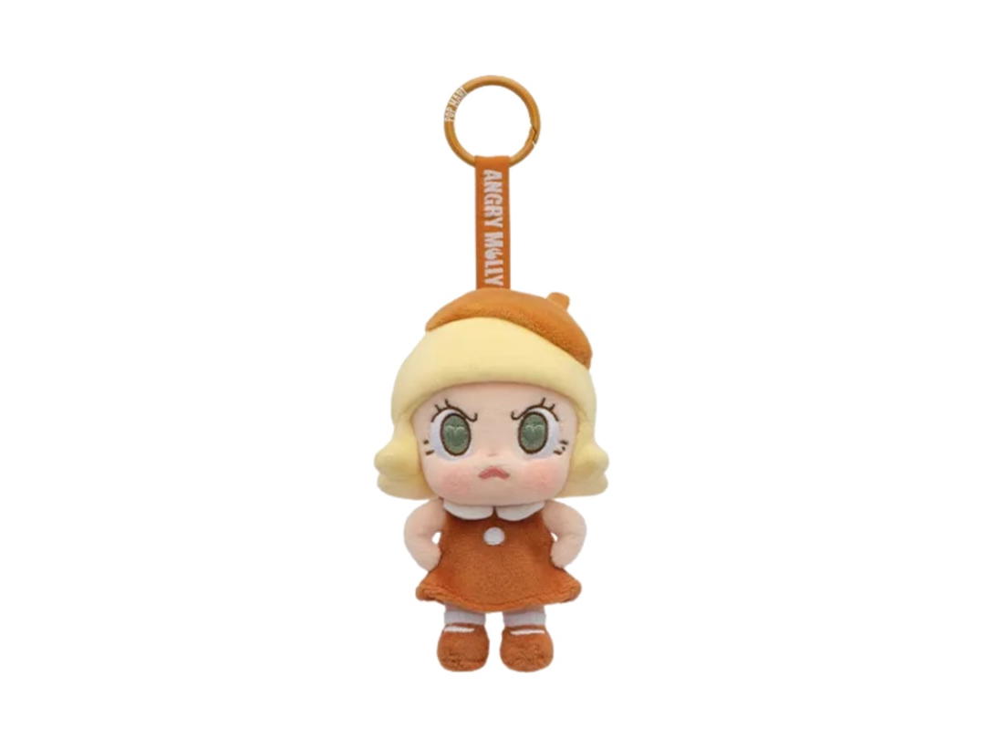 Pop Mart (เช็คการ์ด) Pop Mart Brown Fire Angry Molly Angry Energy Series Plush Pendant