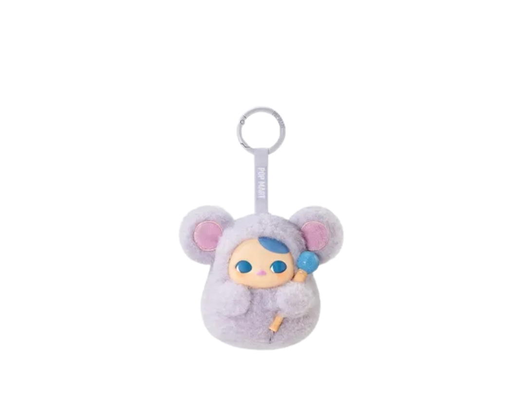 Pop Mart (เช็คการ์ด) Pop Mart Cleverness +1 Pucky Tap Tap Babies Series-Vinyl Plush Pendant Blind Box