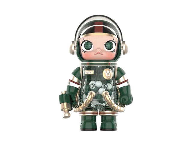 Pop Mart (เช็คการ์ด) Pop Mart Christmas 2024-Green (Special) Mega Space Molly 100% Series4 - view 1