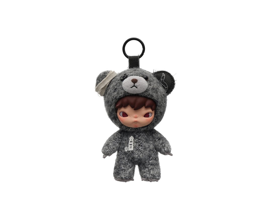 Pop Mart (เช็คการ์ด) Pop Mart City Dust Afloat Hirono Road Journal Series-Plush Doll Pendant Blind Box