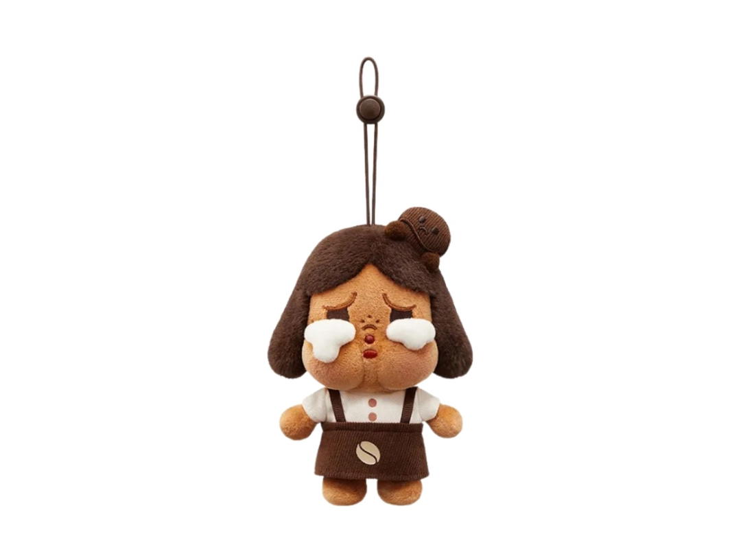 Pop Mart (เช็คการ์ด) Pop Mart Crybaby Dessert Chef Pop Bean Coffee Factory Series-Plush Pendant