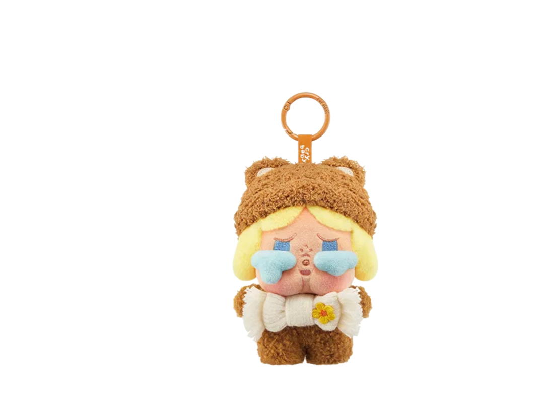 Pop Mart (เช็คการ์ด) Pop Mart Crybaby Fuzzy Bear Pop Bean Fluffy & Cozy Series-Plush Pendant Blind Box