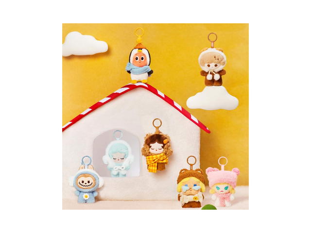 Pop Mart (เช็คการ์ด) Pop Mart Crybaby Fuzzy Bear Pop Bean Fluffy & Cozy Series-Plush Pendant Blind Box - view 3