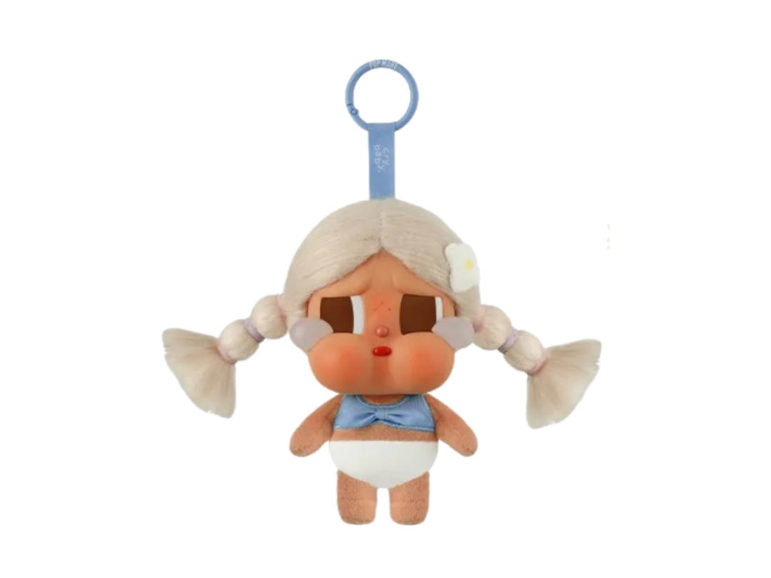 Pop Mart (เช็คการ์ด) Pop Mart Chilling On The Beach Crybaby Vacation Mode On Series-Vinyl Plush Pendant Blind Box