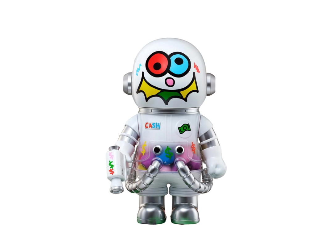 Pop Mart (เช็คการ์ด) Pop Mart Cash (Secret Edition)  Mega Space Molly 400% Jon Burgerman Space Cadets Series Multicolor