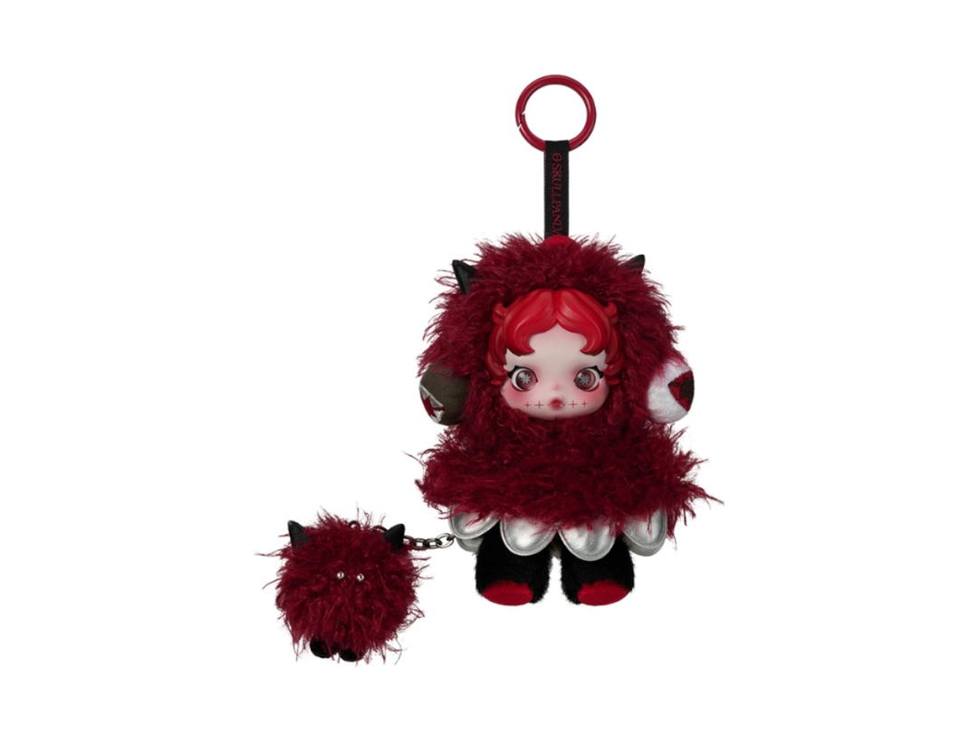 Pop Mart (เช็คการ์ด) Pop Mart Chomp Skullpanda You Found Me! Series Plush Doll Pendant