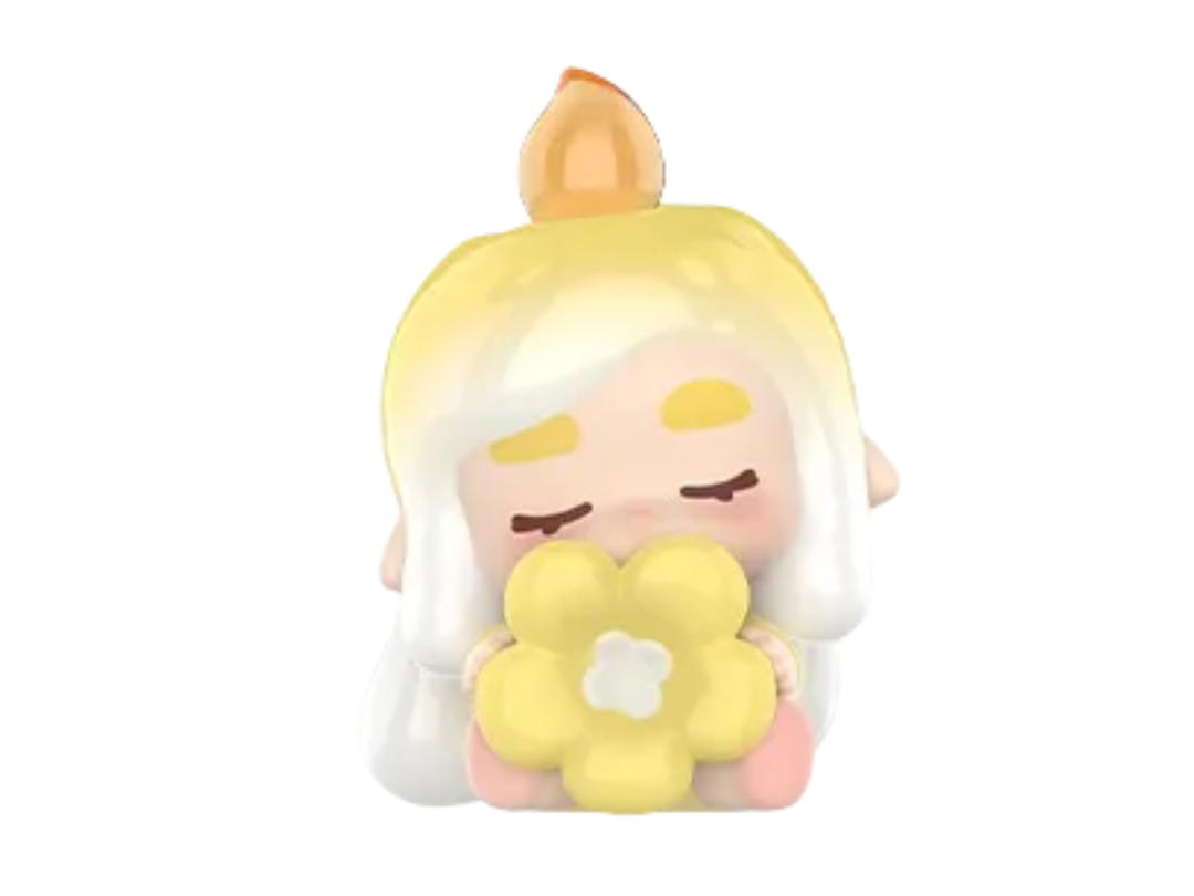 Pop Mart (เช็คการ์ด) Pop Mart Chaka Take ANap Pop Bean Going Outing With Me Series Multicolor