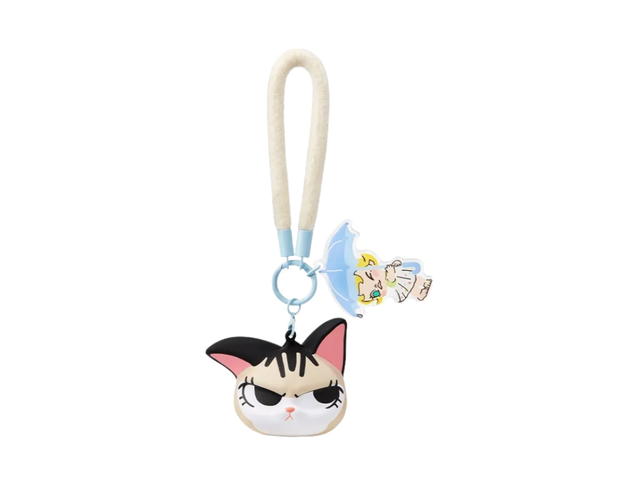 Pop Mart (เช็คการ์ด) Pop Mart Come Under The Umbrella Baby Molly & Baby Tabby Series-Pinch Pendant Blind Box Multicolor - view 1